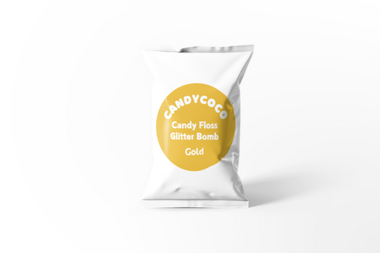 Gold Candy Floss Glitter Bombs Set Of 20